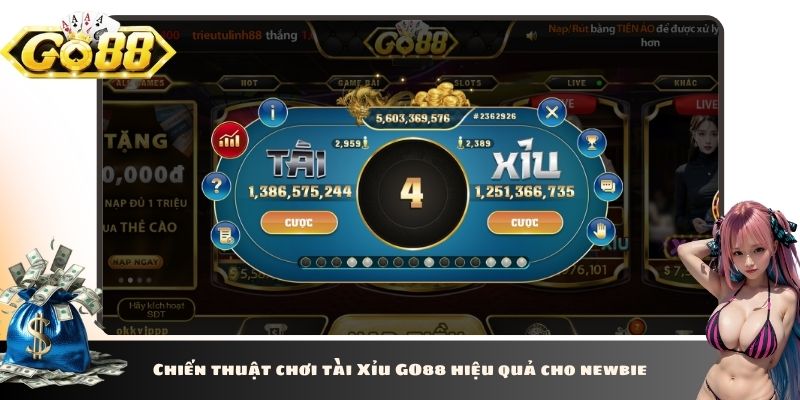 Chiến thuật chơi tài Xỉu GO88 hiệu quả cho newbie