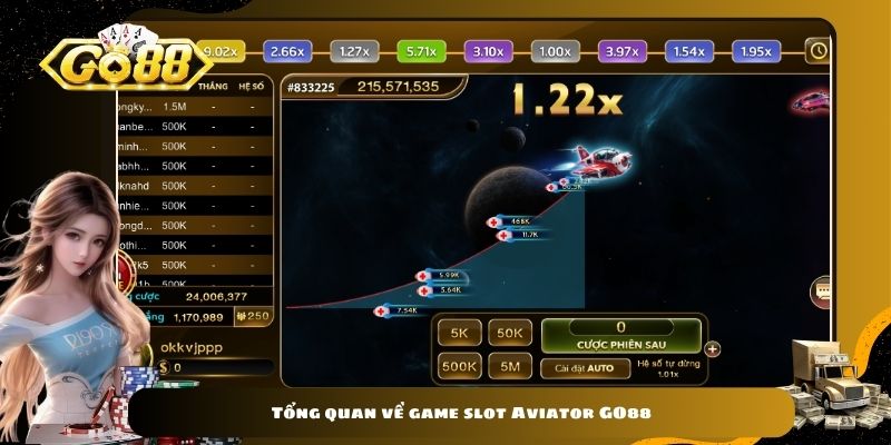 Tổng quan về game slot Aviator GO88