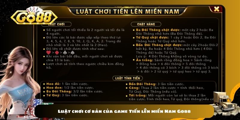 Luật chơi cơ bản của game Tiến lên miền Nam Go88