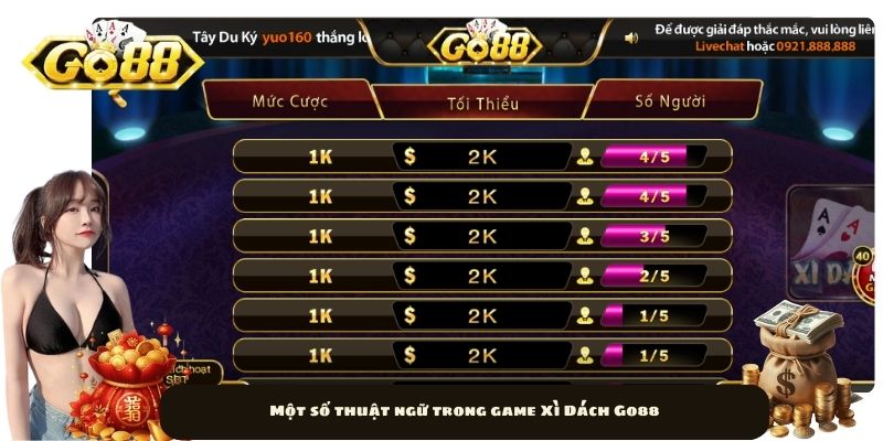 Một số thuật ngữ trong game Xì Dách Go88